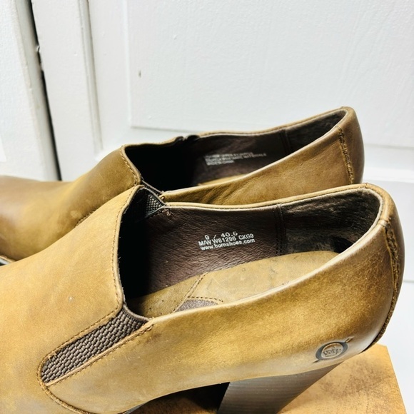 New BORN Gertrude Brown Mudd Block Heel Shoes Size 9 - Picture 8 of 10